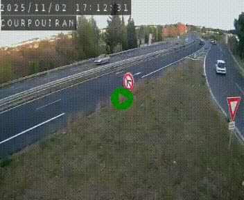 Caméra routière France - N109, Courpouiran - La plaine, en direction de Clermont l'Hérault, à la sortie de Montpellier