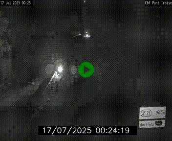 Webcam sur la N165 après le Pont de l'Iroise, à l'entrée de Brest