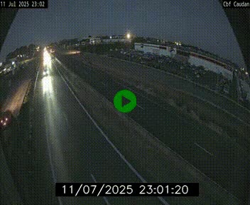 Webcam sur la N165 à hauteur de Caudan, dans le Morbihan.