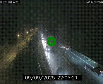 Webcam sur le périphérique de Nantes (N844) à hauteur de Porte de la Chapelle, au nord de la ville