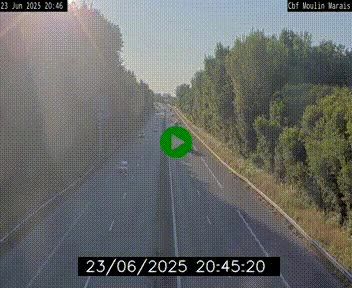 Webcam sur le périphérique de Nantes (N844) entre la Porte de Saint-Luce et la Porte d'Anjou, à l'est de la ville