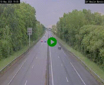 Webcam sur le périphérique de Nantes (N844) entre la Porte de Saint-Luce et la Porte d'Anjou, à l'est de la ville