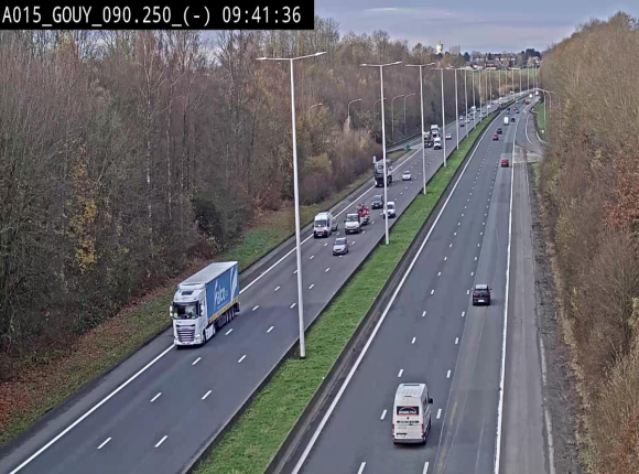 Webcam autoroute Belgique - Gouy-lez-piéton - E42 - BK 90.3