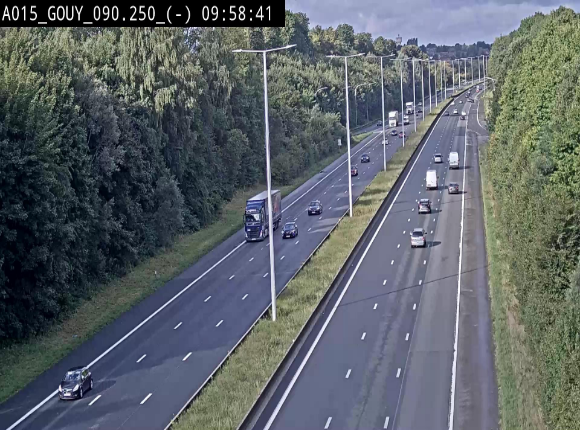 Webcam autoroute Belgique - Gouy-lez-piéton - E42 - BK 90.3