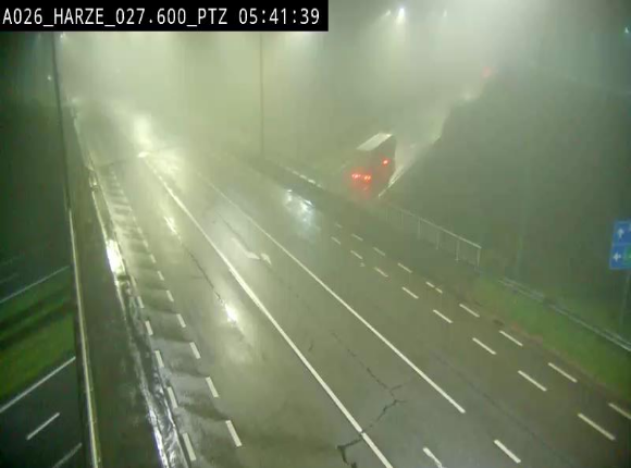 Caméra autoroute Belgique - Sougné-Remouchamps,E25 direction Luxembourg