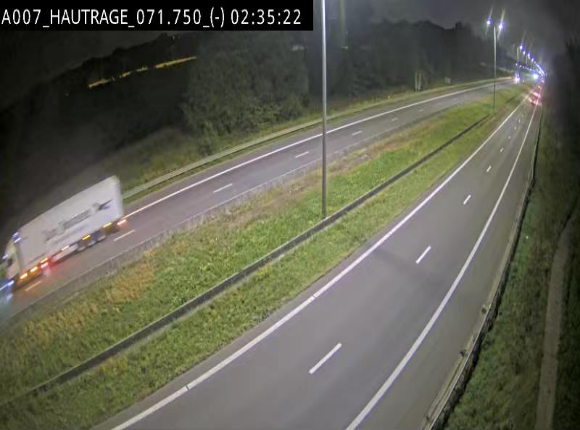 Webcam autoroute Belgique - Hautrage - E19 - BK 71.7