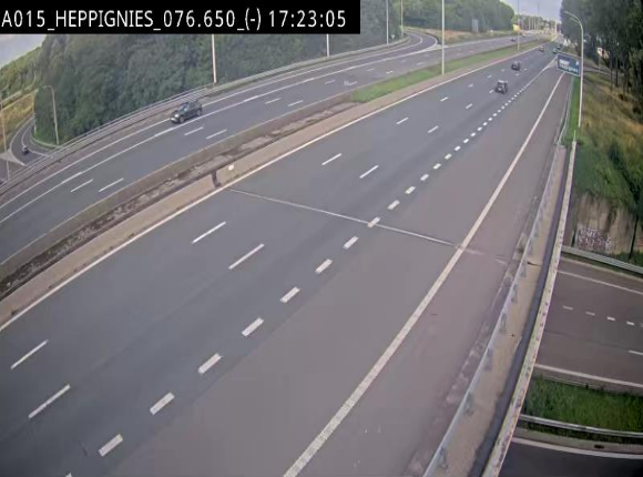 Webcam autoroute Belgique - Heppignies - E42 direction Namur - BK 76.4