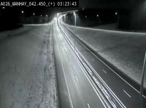 Webcam autoroute A26/E25 à hauteur de Manhay, à la jonction avec la N651 en direction de Luxembourg - BK 42.4