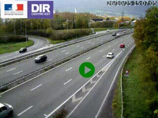 Webcam sur la Nationale 201 à hauteur de la sortie Chambéry-Nord, avant à la jonction entre l'A41 et l'A43, en direction de Lyon