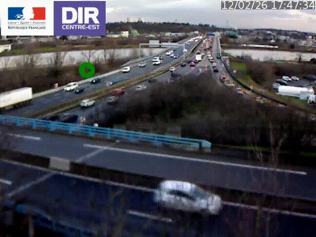 Webcam autoroute sur A450 à Pierre-Bénite en direction de Lyon et de l'autoroute A7