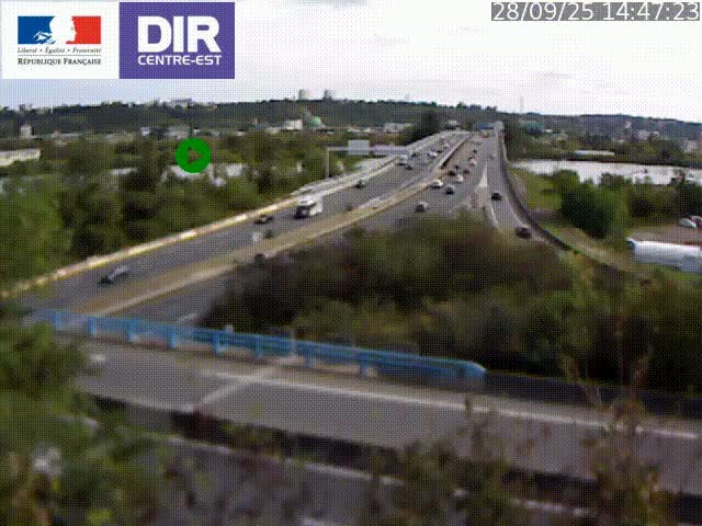 Webcam autoroute sur A450 à Pierre-Bénite en direction de Lyon et de l'autoroute A7