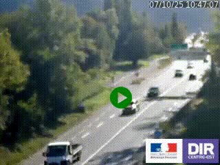 Webcam info trafic à proximité de Vizille sur la N85, au niveau du point de vue du Saut du Moine à Champagnier