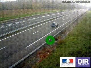 Webcam autoroute sur l'A77 à hauteur de Pouilly-sur-Loire en direction de Nevers