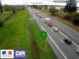 Webcam à Mably, à proximité de Roanne en direction de Moulins sur la N7