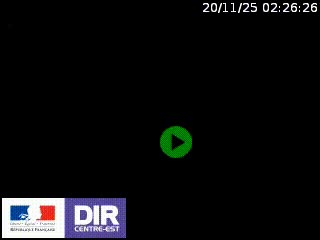 Webcam au niveau du col de Bois Clair à hauteur de Cluny sur la N79. Vue orientée vers Mâcon