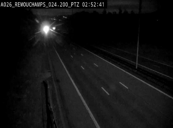 Webcam E25/A26 à Aywalle, à hauteur de Spa. Vue orientée vers Liège
