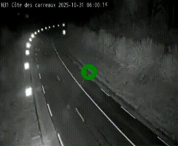 Webcam en haut de la Côte des Carreaux sur la N31 à Avesnes-en-Bray. Vue orientée vers Rouen
