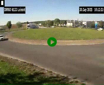 Webcam en périphérie de Chartres sur la N123, à hauteur de Luisant. Vue orientée vers Chartres