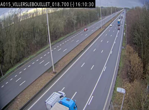 Webcam autoroute Belgique - Villers-le-Bouillet - E42 direction Liège - BK 18.7