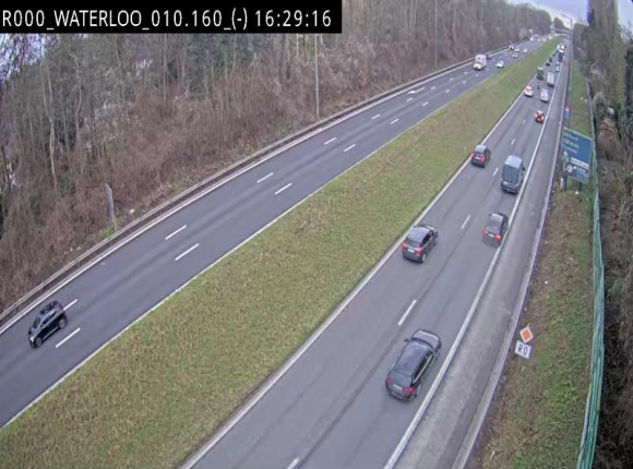 Webcam autoroute Belgique - Waterloo - R0 (ring de Bruxelles) - BK 12.3