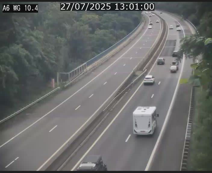 Traffic live webcam Luxembourg Mamer - A6 - BK 10.4 - direction Luxembourg/France/Allemagne
