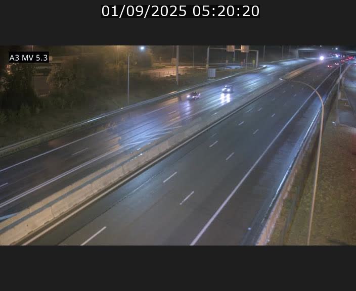 Webcam à l'Aire de Berchem au Luxembourg sur l'A3. Vue orientée vers la France