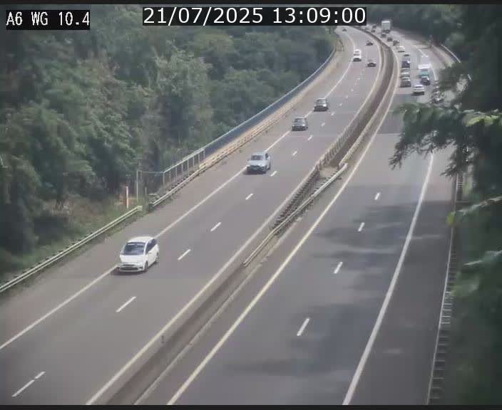 Traffic live webcam Luxembourg Mamer - A6 - BK 10.4 - direction Luxembourg/France/Allemagne