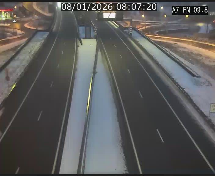 Caméra trafic Luxembourg - A7, Tunnel Gousselerbierg, sortie sud, direction rond-point Lorentzweiler (BK 9.9)
