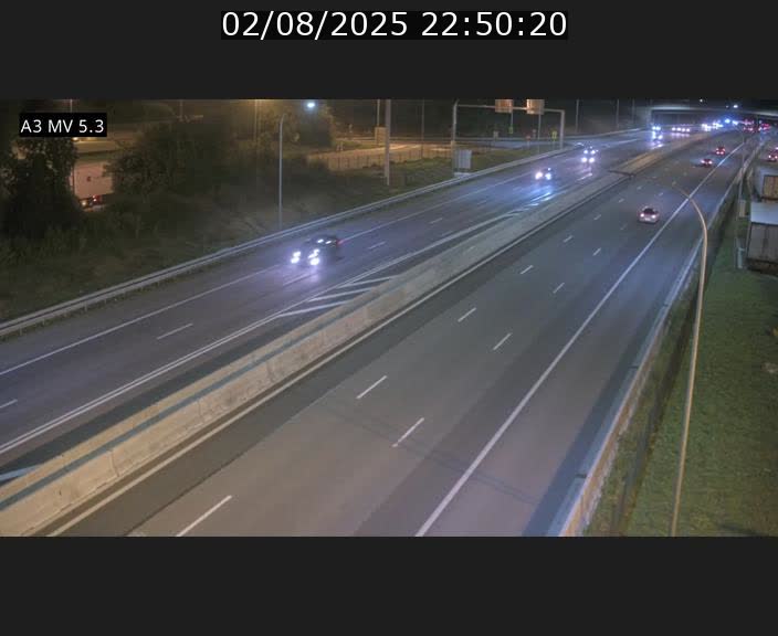 Webcam à l'Aire de Berchem au Luxembourg sur l'A3. Vue orientée vers la France