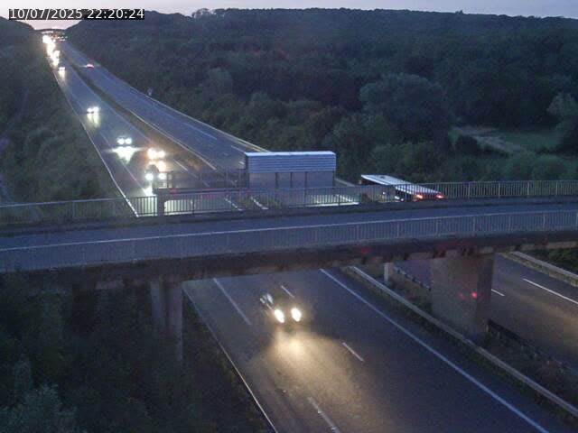 Caméra autoroute France - A31, Zoufftgen direction Luxembourg-ville, à la frontière entre la France et le Luxembourg
