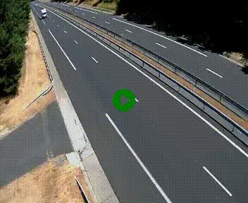 Caméra autoroute A75 à hauteur du col des Issartets en direction de Montpellier