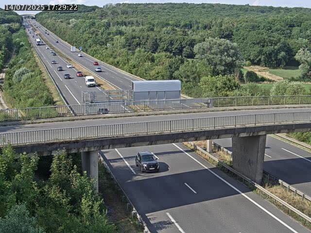 Caméra autoroute France - A31, Zoufftgen direction Luxembourg-ville, à la frontière entre la France et le Luxembourg