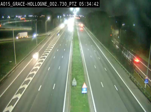 Caméra trafic Belgique - Grâce-Hollogne - E42, jonction avec A604, direction Loncin/Aéroport de Liège - BK 3.2