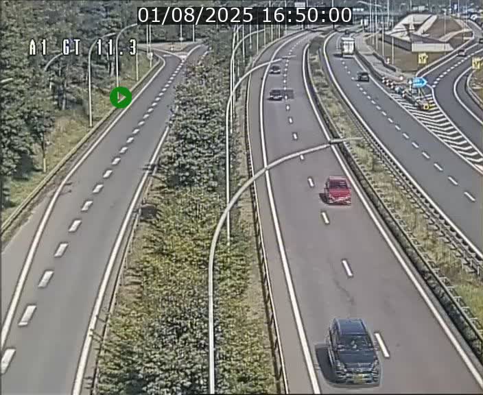 Traffic live webcam Luxembourg Senningerberg - A1 direction Allemagne - BK 11.3