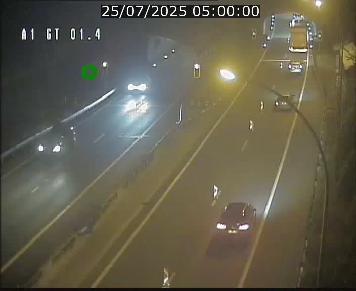 Traffic live webcam Luxembourg Hesperange - A1 direction Kirchberg - BK 1.4