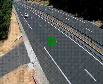 Caméra autoroute A75 à hauteur du col des Issartets en direction de Montpellier