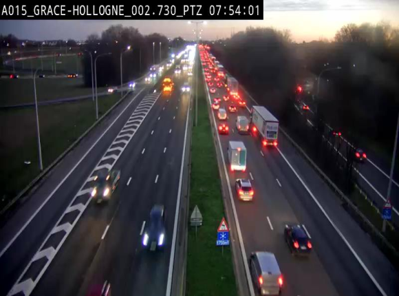 Caméra trafic Belgique - Grâce-Hollogne - E42, jonction avec A604, direction Loncin/Aéroport de Liège -  BK 3.2