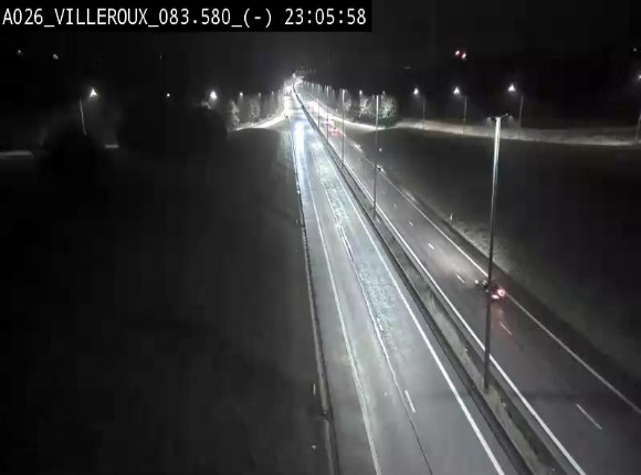 Webcam autoroute A26/E25 à hauteur de Vaux-sur-Sûre, à la jonction avec la N85 en direction de Liège - BK 83.6