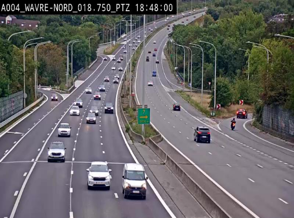 Webcam traffic E411(A4) - BK 18.7 - Bierges (Wavre Nord)