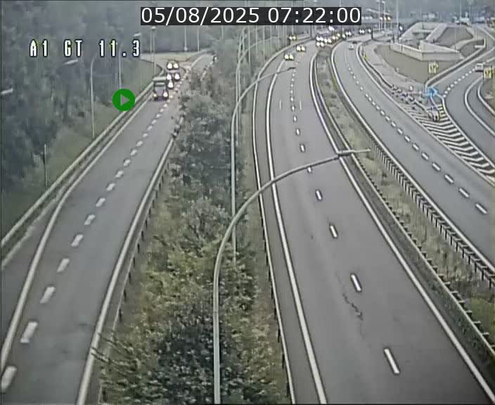 Traffic live webcam Luxembourg Senningerberg - A1 direction Allemagne - BK 11.3