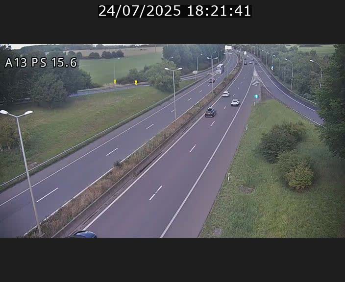 Traffic live webcam Luxembourg Kayl - A13 direction Dudelange - BK 15.6
