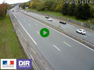 Webcam routière à Saint-Etienne-Terrenoire sur la RN88 avant la jonction entre l'A72 et le Boulevard Périphérique de Saint-Etienne