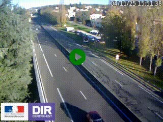 Webcam routière à Le Chambon-Feugerolles sur la RN88 entre Firminy et Saint-Etienne