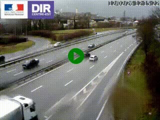 Caméra routière à hauteur de la sortie 15 Chambéry-centre au PK 4,103 en direction d'Albertville