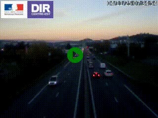 Caméra autoroute à Saint-Etienne (Les Littes) à hauteur du Ikea Saint-Etienne sur l'A72 en direction de Roanne