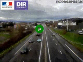 Caméra autoroute à Saint-Etienne (Les Littes) à hauteur du Ikea Saint-Etienne sur l'A72 en direction de Roanne