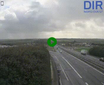 Webcam au début de l'A84 sur le périphérique Ouest de Caen (N814) à hauteur de la sortie 9, Porte de Bretagne