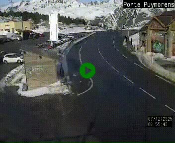 Webcam Col du Puymorens sur N320, en direction de Pas de la Casa (Andorre)