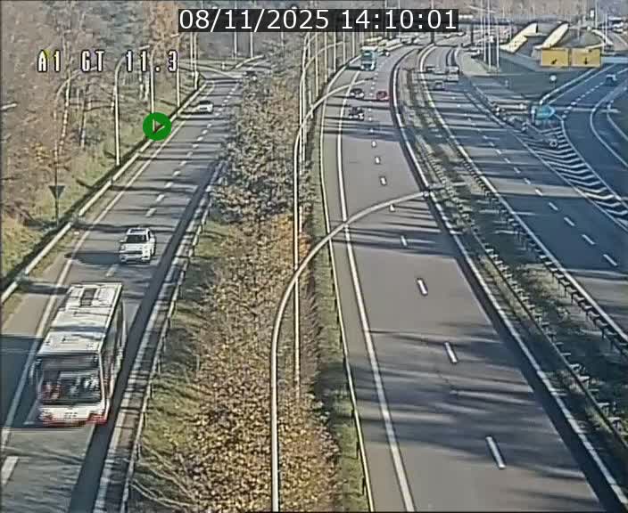 Traffic live webcam Luxembourg Senningerberg - A1 direction Allemagne - BK 11.3