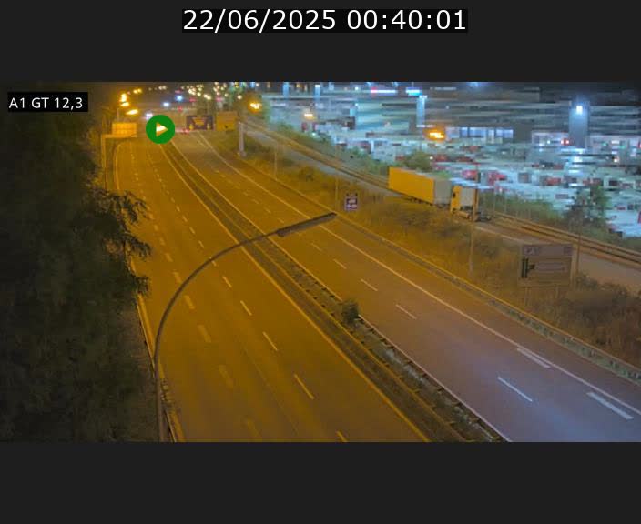 Traffic live webcam Luxembourg Senningerberg - A1 direction Allemagne - BK 12.3